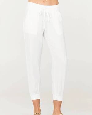 NEW BELLA DAHL easy on me jogger pants in white